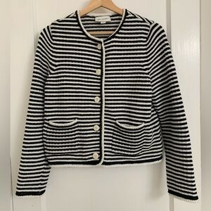 Black and White Striped Sweater